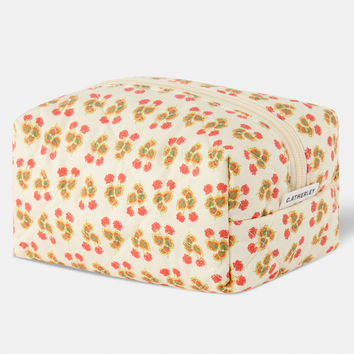 Quilted Cosmetic Zip Bag