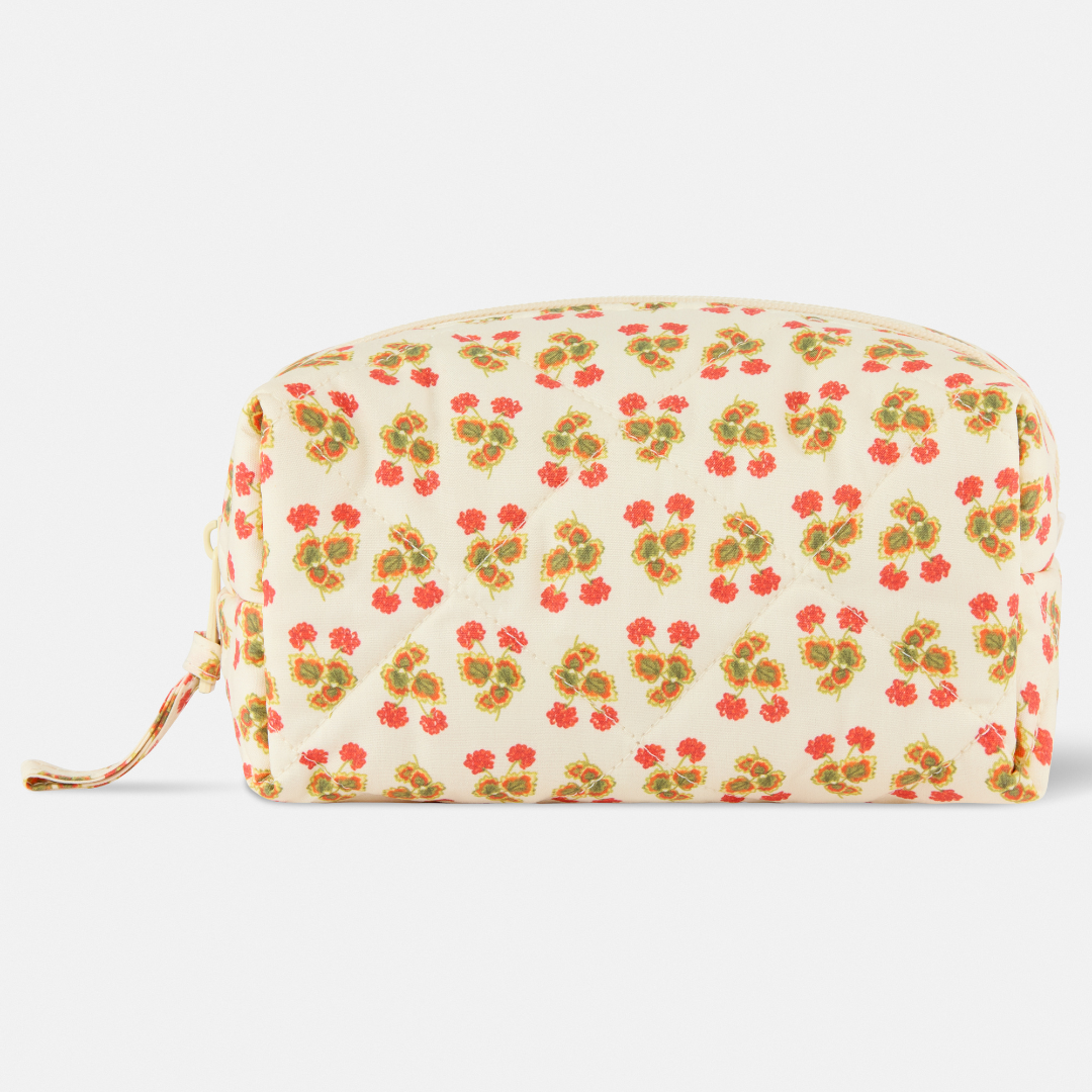 Quilted Cosmetic Zip Bag