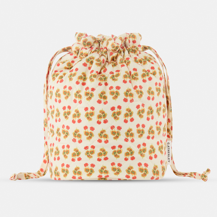 Quilted Drawstring Bucket Bag