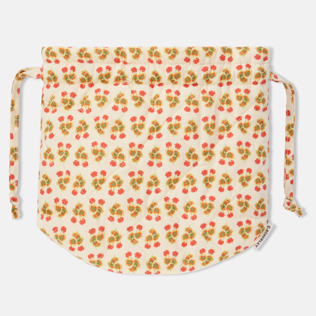 Quilted Drawstring Bucket Bag