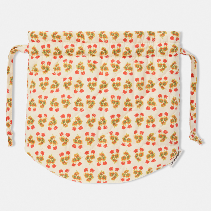 Quilted Drawstring Bucket Bag